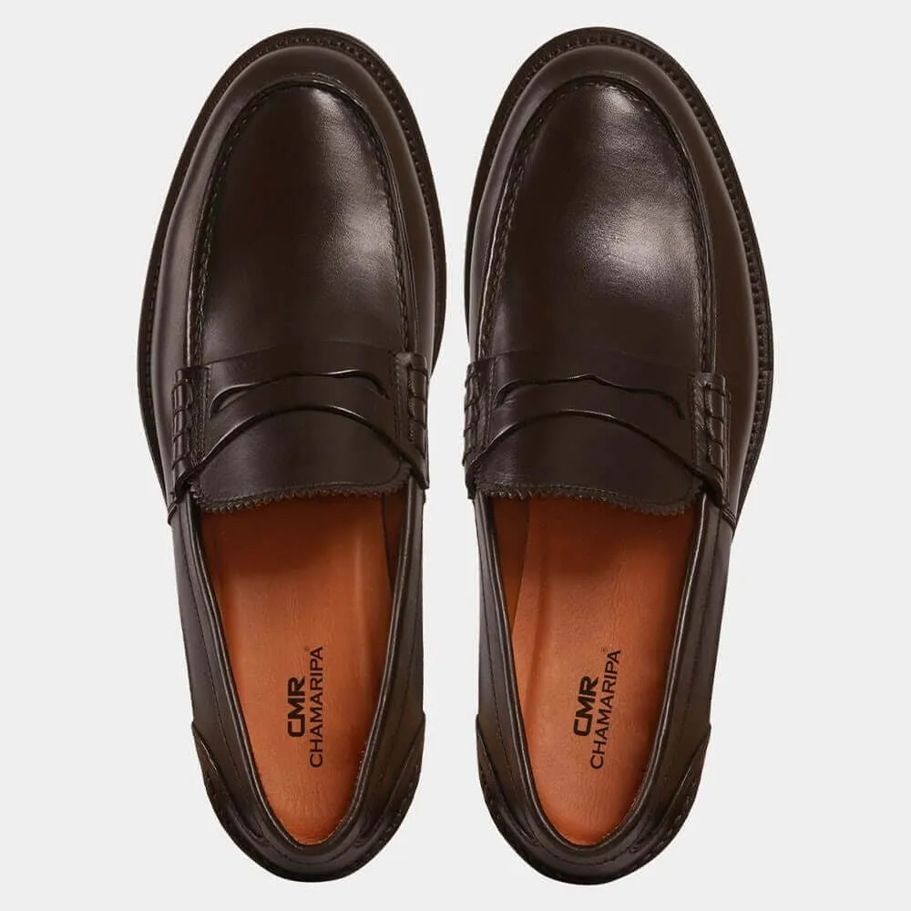 6 CM / 2.36 Inches (No Shoe Last) - CMR CHAMARIPA Height Increasing Formal Shoes - Mens Shoes That Make You Taller - Vintage Handmade Penny Loafers