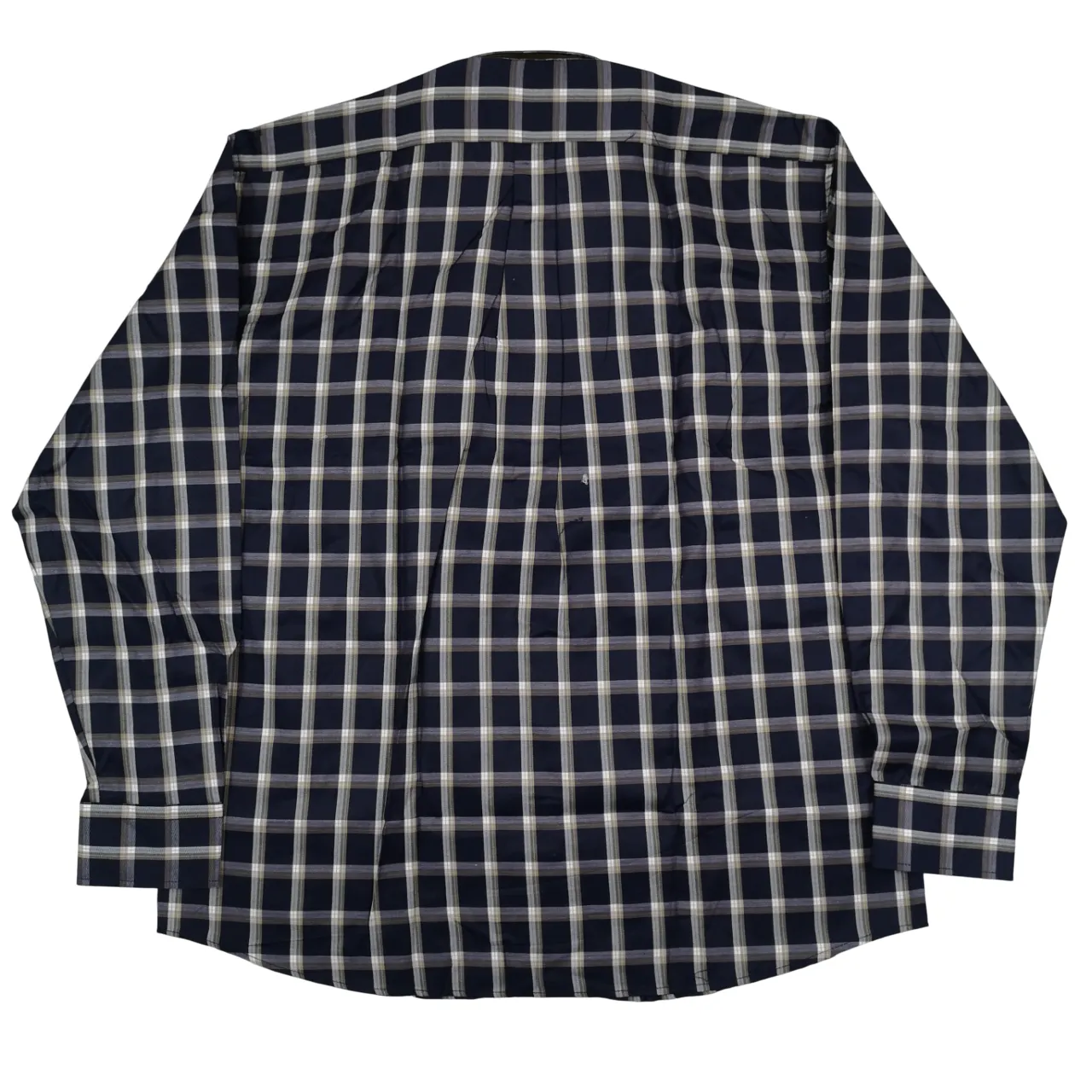 Aero Cable LS Navy Check Shirt