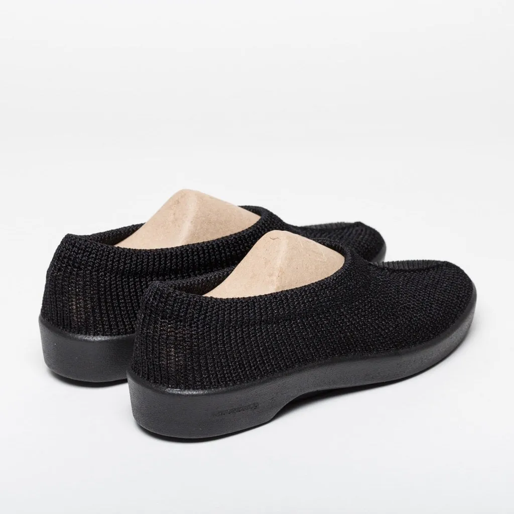 Almada Black Slip Ons