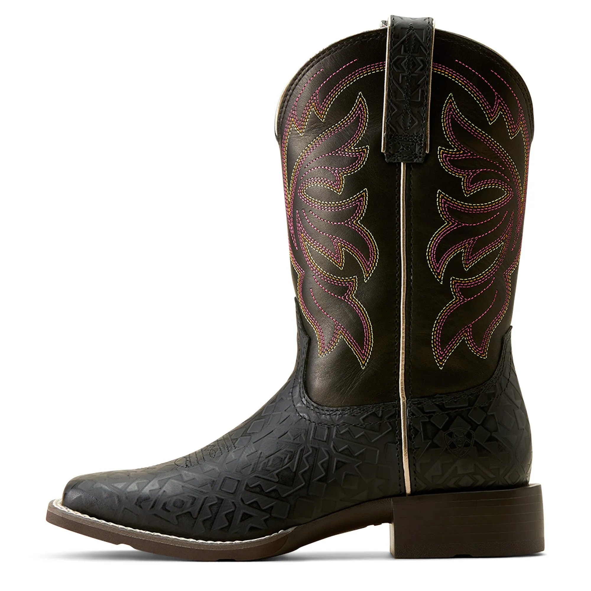 Ariat Ladies 10050885 Buckley Western Boots in Blacked Blanket Embossed