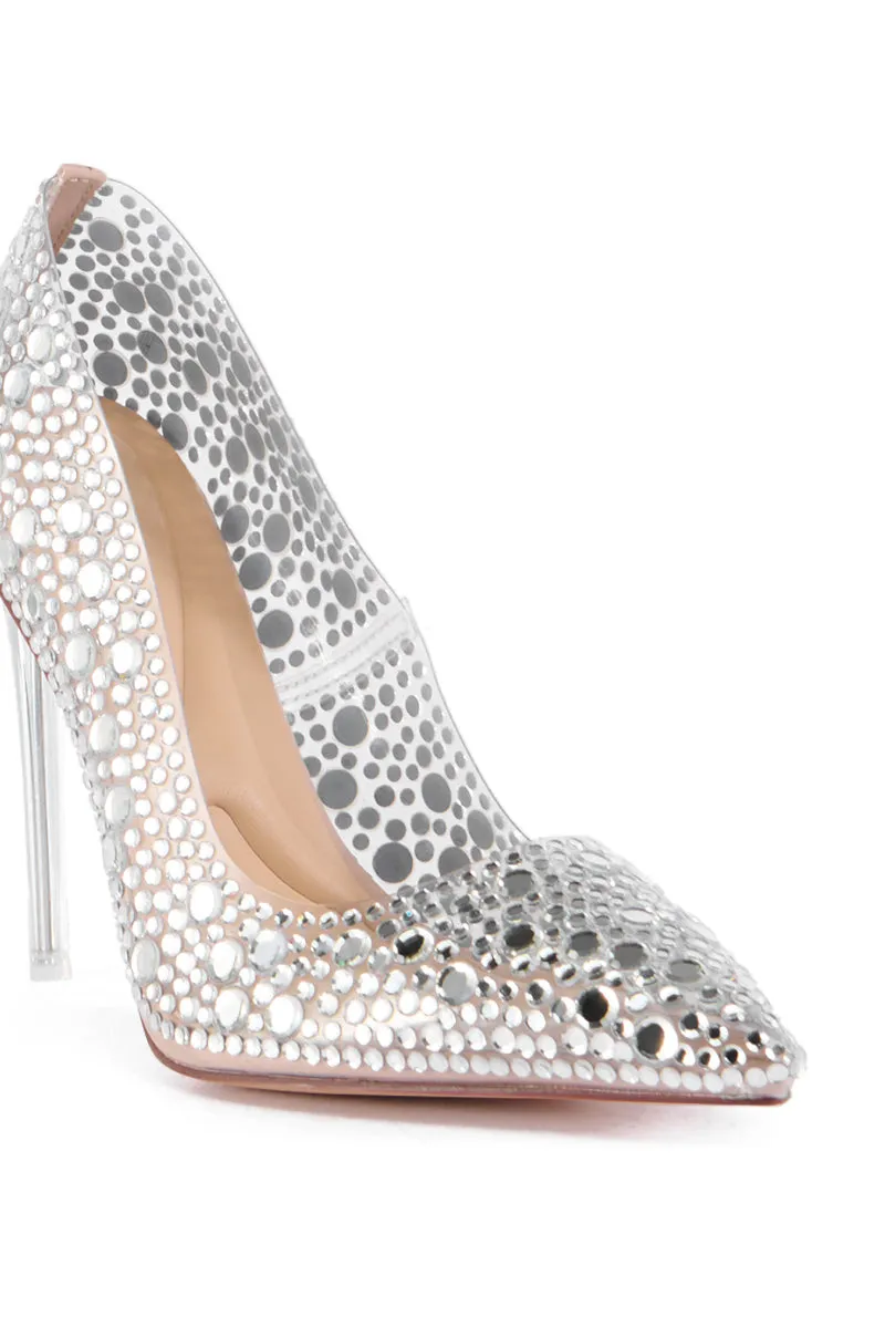 AZALEA WANG GARNET SILVER PUMP