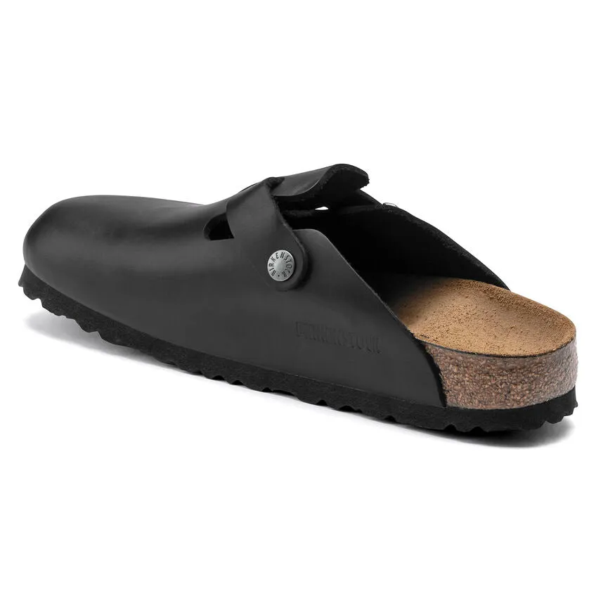 Birkenstock Boston - Black Oiled Leather