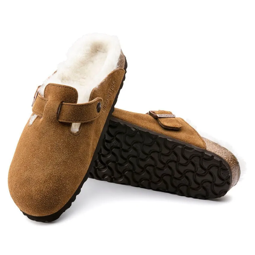 Birkenstock Boston Shearling - Mink Suede