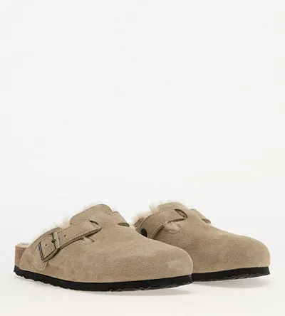 BIRKENSTOCK BOSTON SHEARLING TAUPE