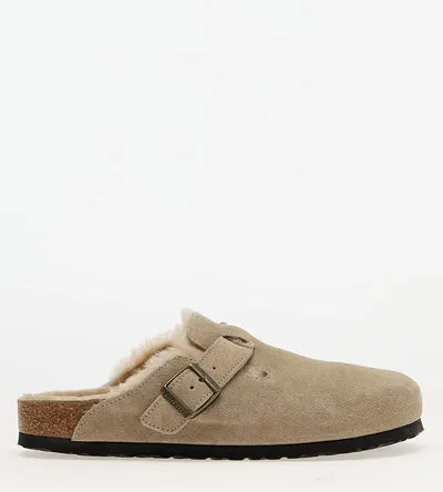 BIRKENSTOCK BOSTON SHEARLING TAUPE