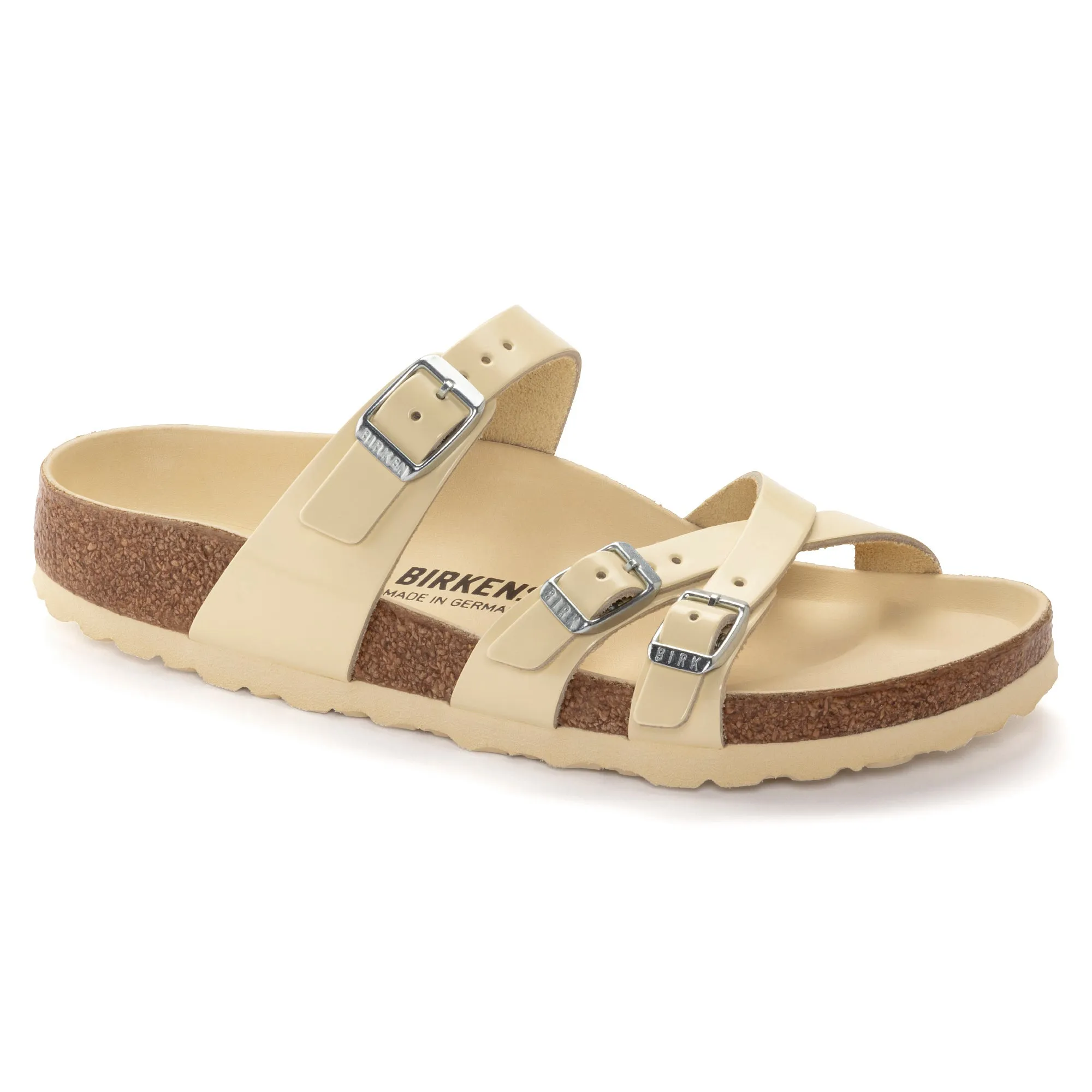 Birkenstock Franca Hex Natural Leather Patent High Shine Women's