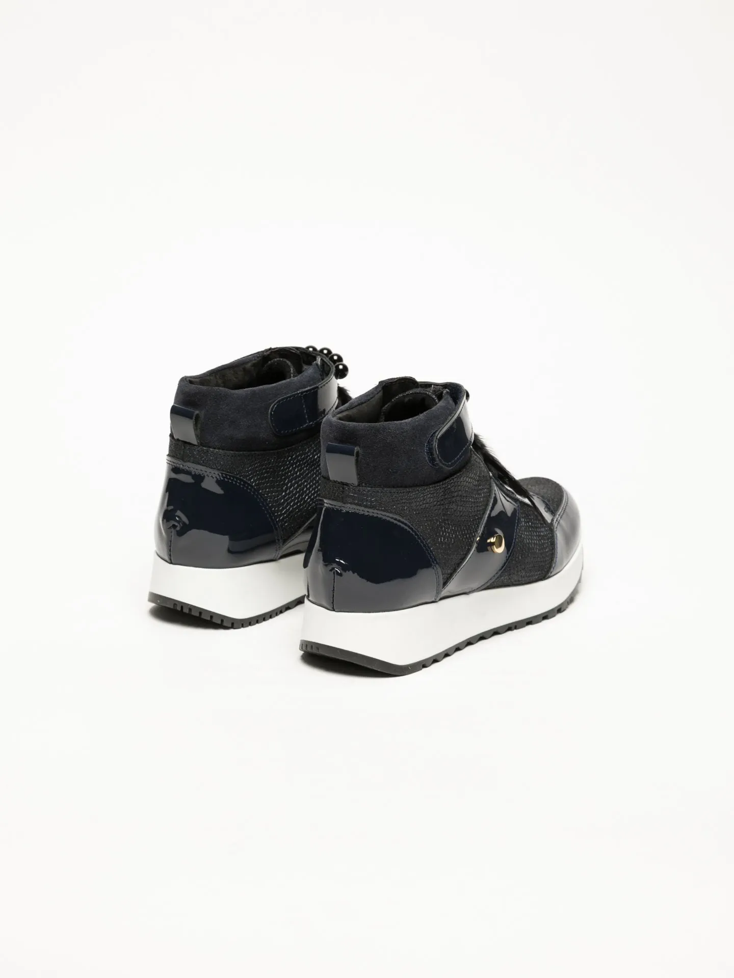 Blue Hi-Top Trainers