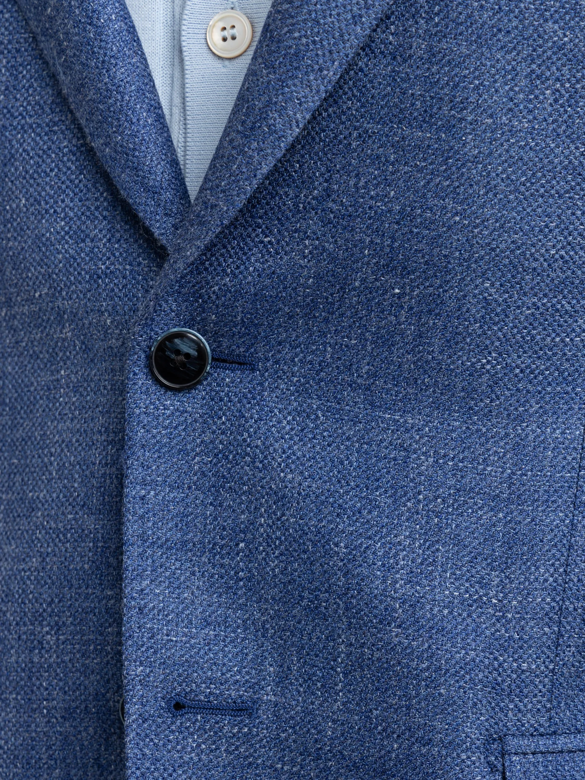 Blue Linen Sport Jacket