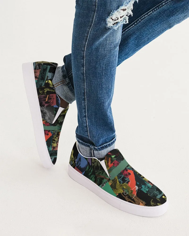 Cali Roots Riddim Collection All Over Print Mens Slip-On Canvas