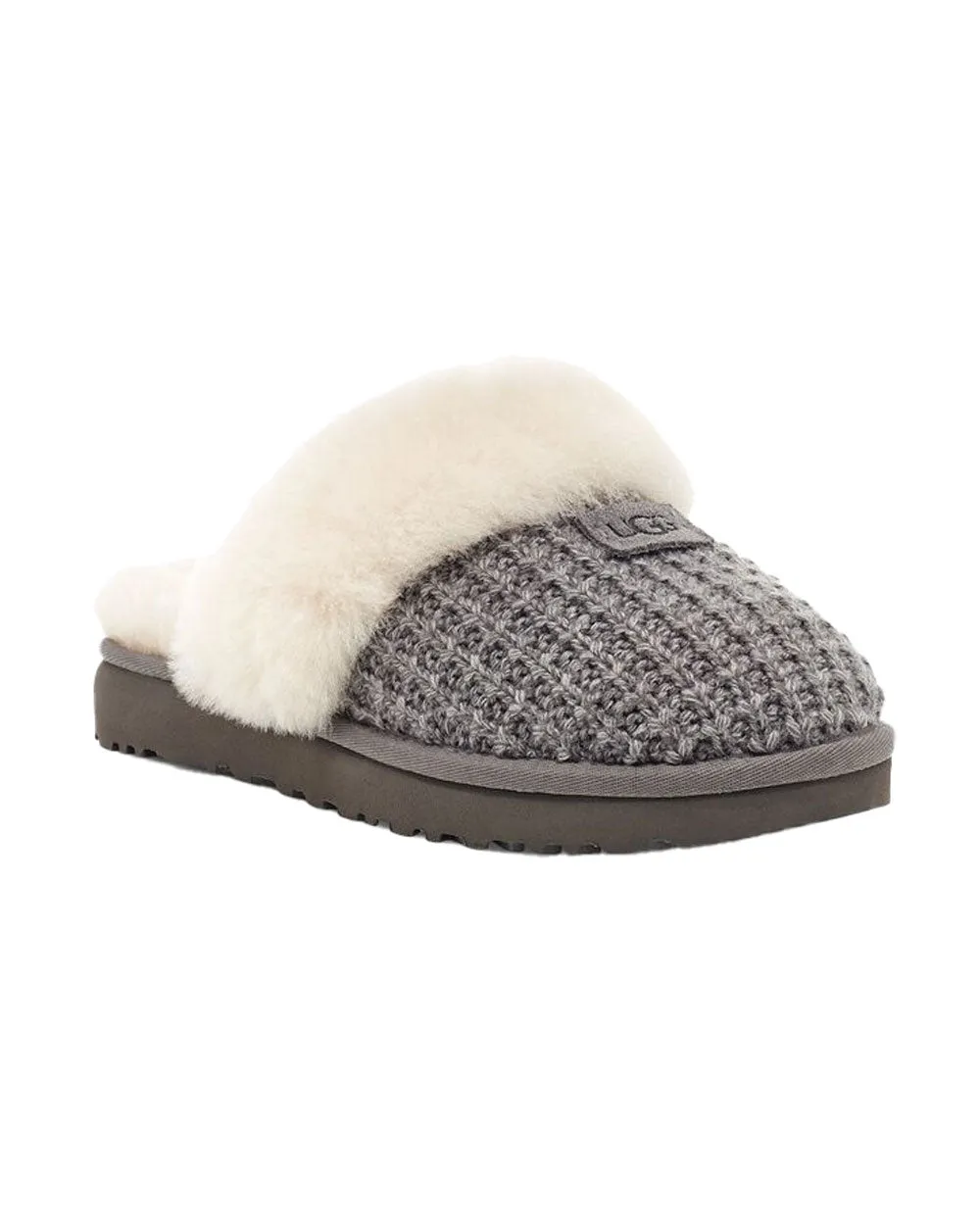 Charcoal Cozy Knit Slipper