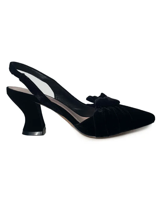 Ciello Black Velvet Heels