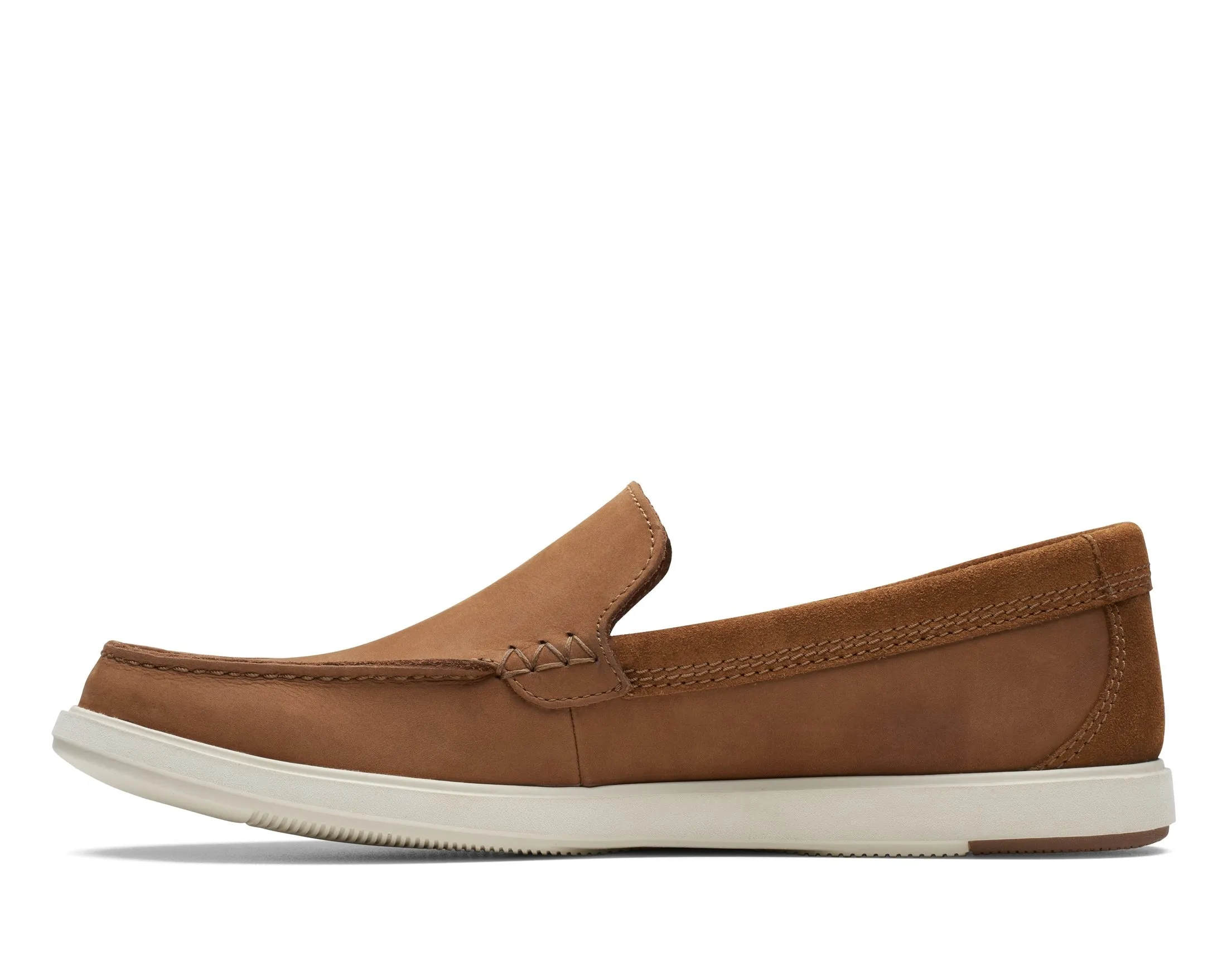 Clarks Bratton Loafer Dark Tan Nubuck