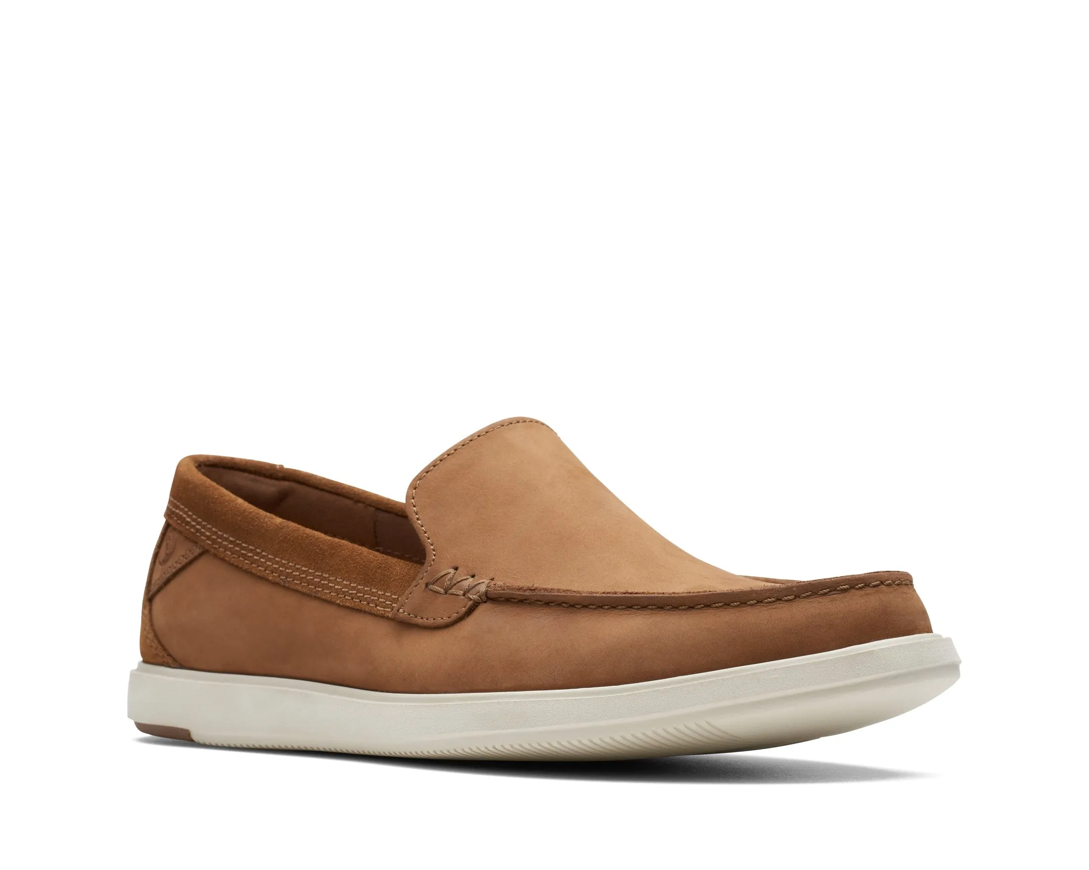 Clarks Bratton Loafer Dark Tan Nubuck