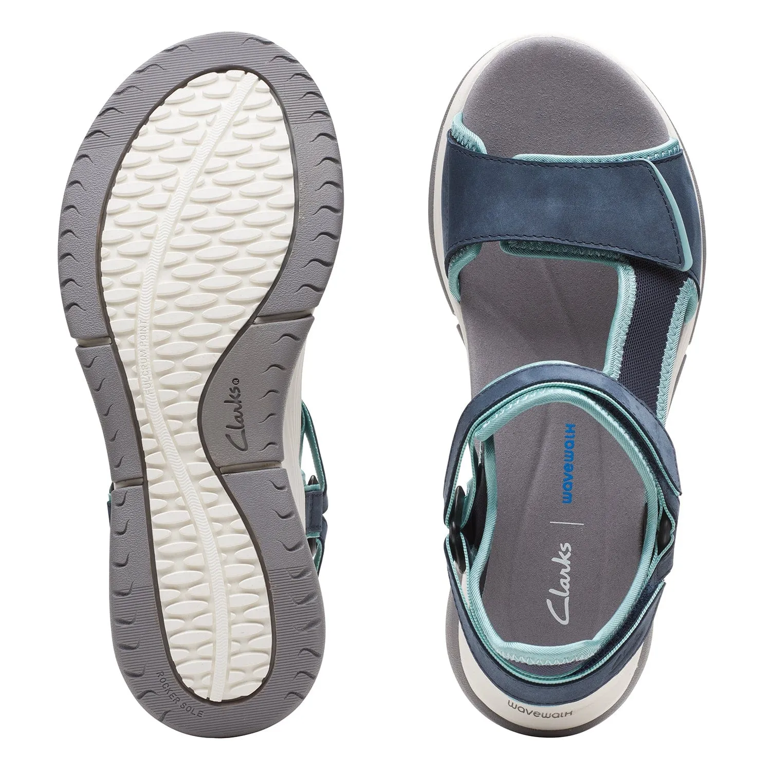 Clarks Wave 2.0 Skip Sandals (Wide Fit)