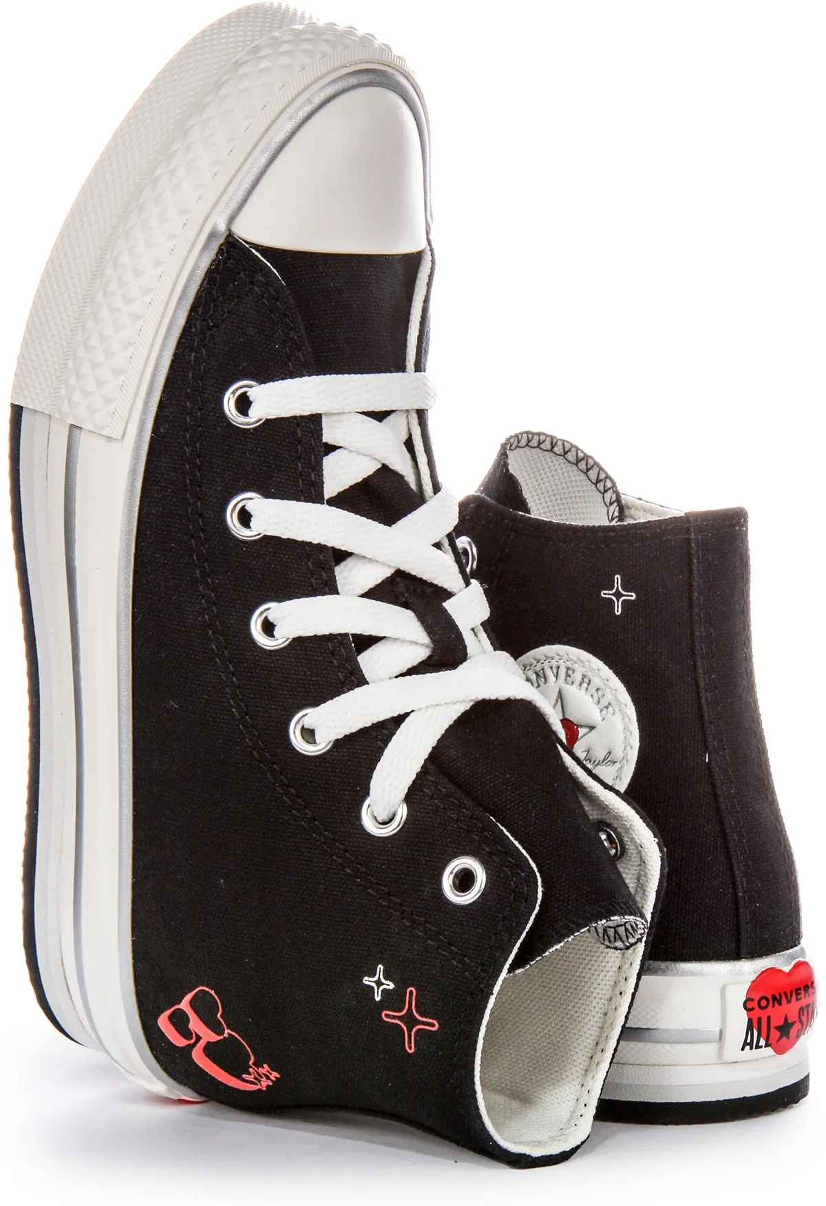 Converse All Star Eva A09121C In Black Y2K Red For Junior