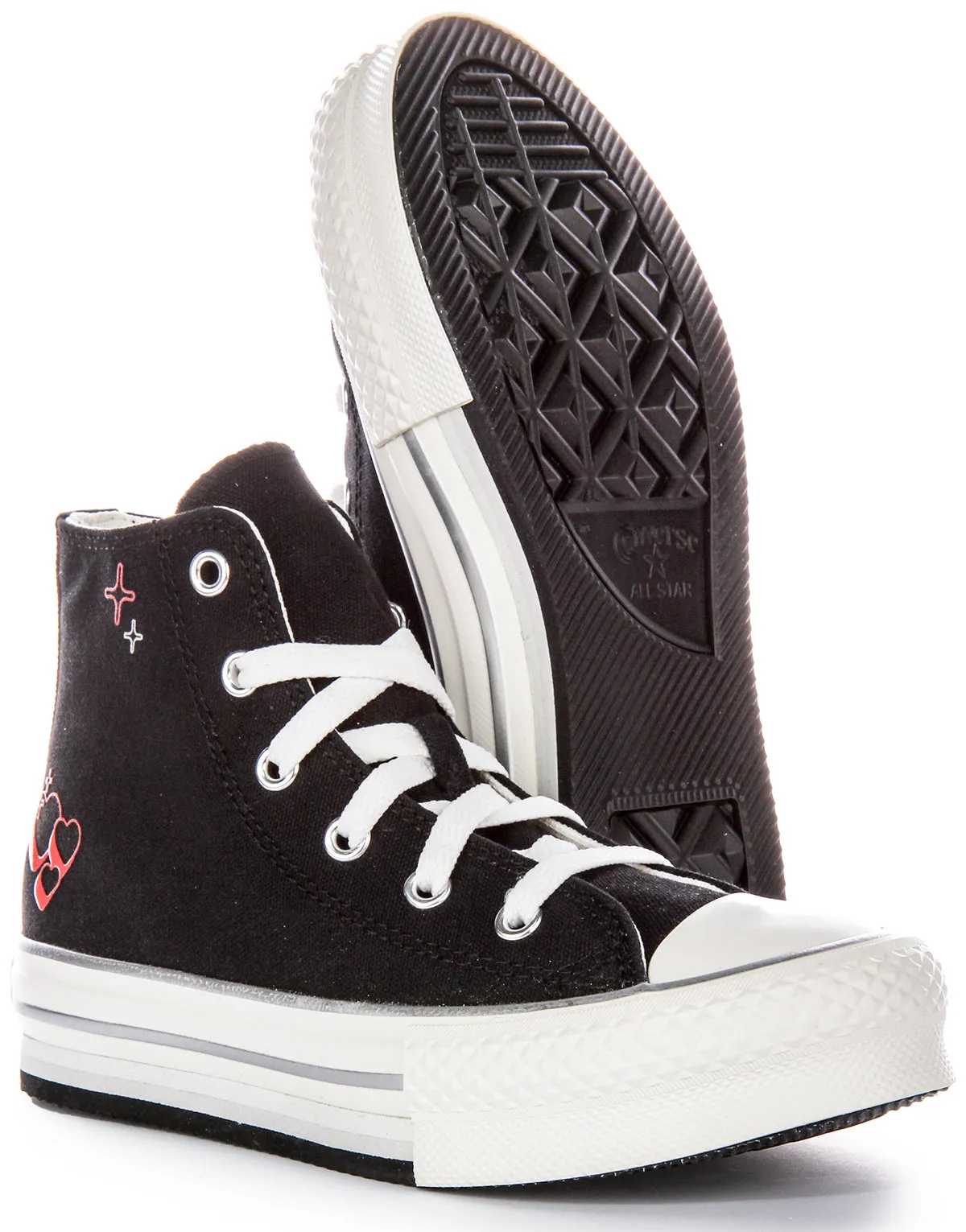 Converse All Star Eva A09121C In Black Y2K Red For Junior