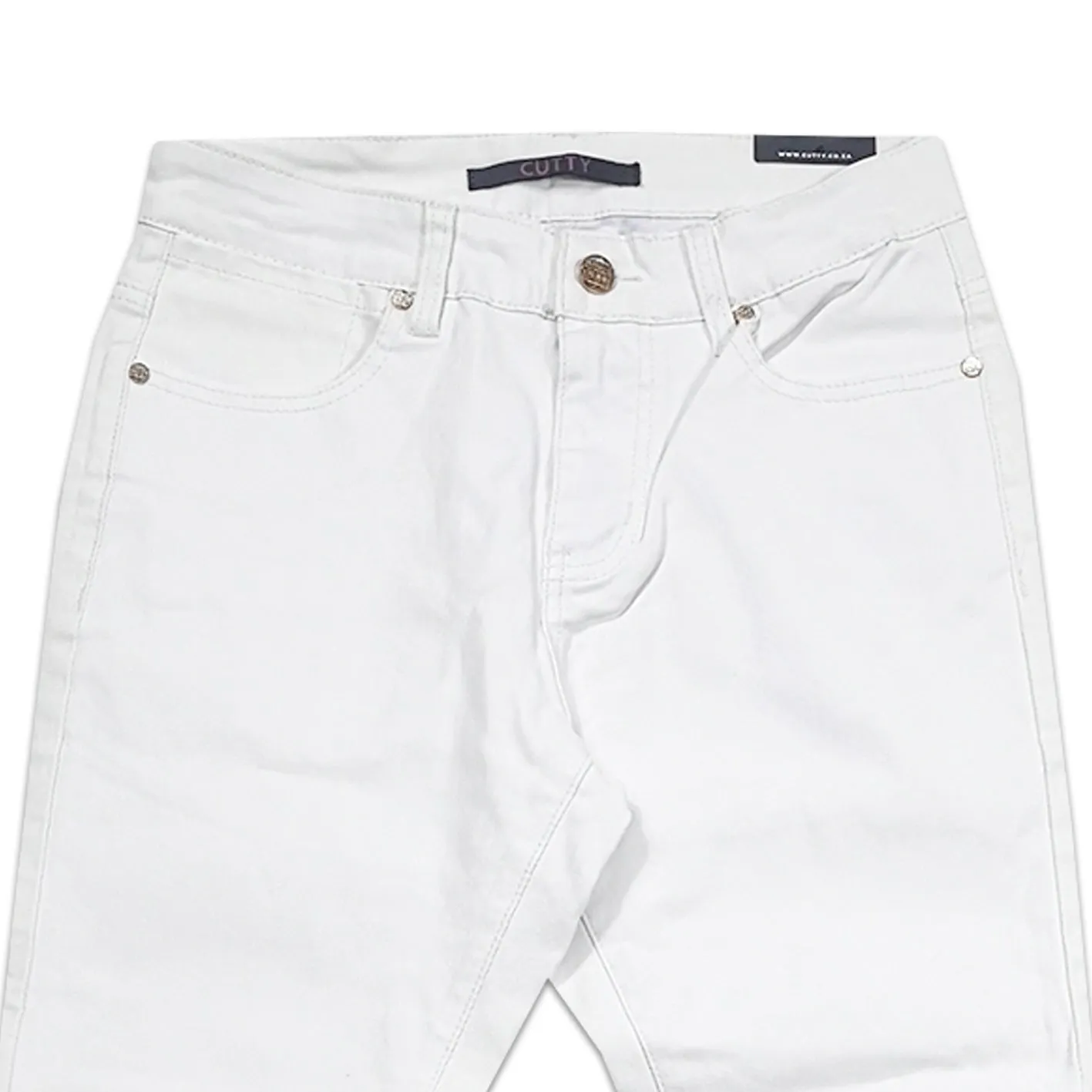 CUTTY White Wax Skinny Fit Jean