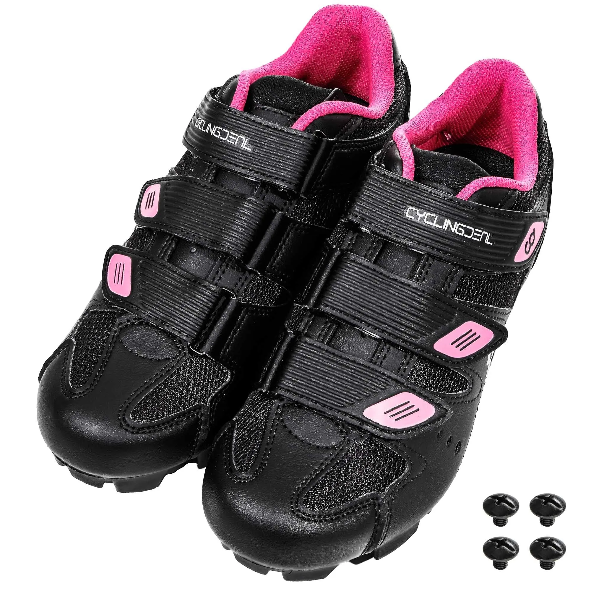 CyclingDeal Mountain Bike Bicycle Women's MTB Cycling Shoes Compatible with Shimano SPD and CrankBrothers Cleats