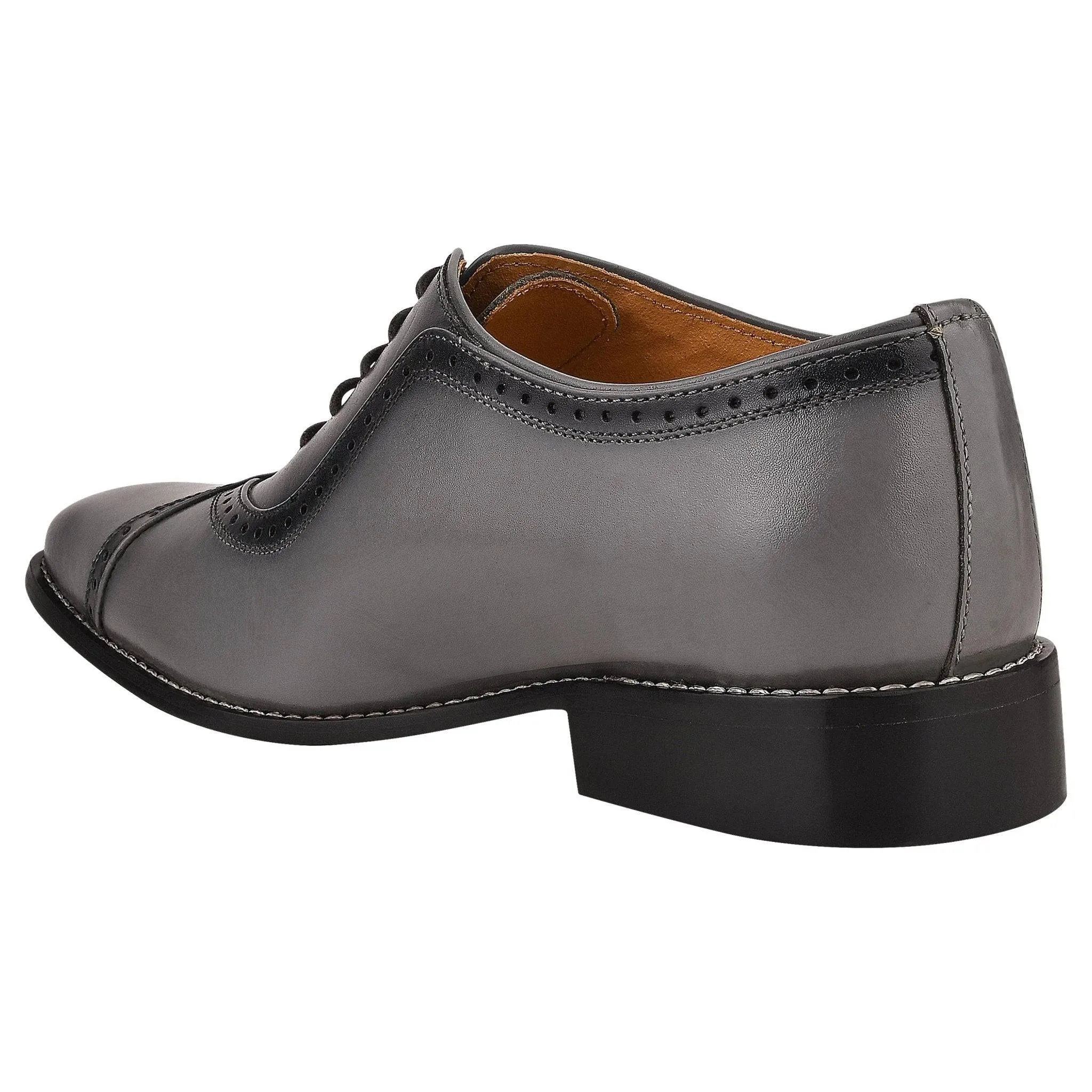 Debonair Men's Leather Oxford Dress Shoes