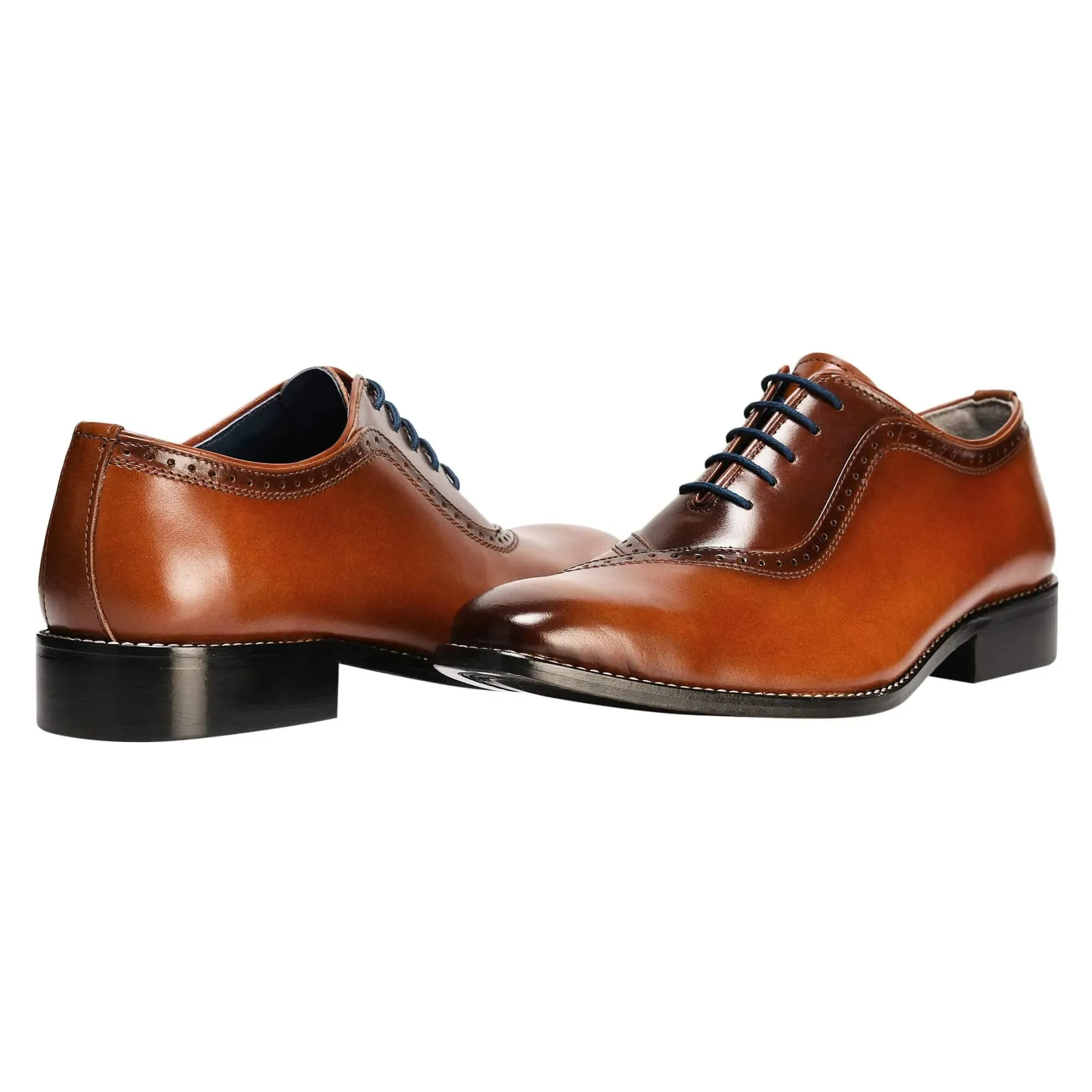 Debonair Men's Leather Oxford Dress Shoes