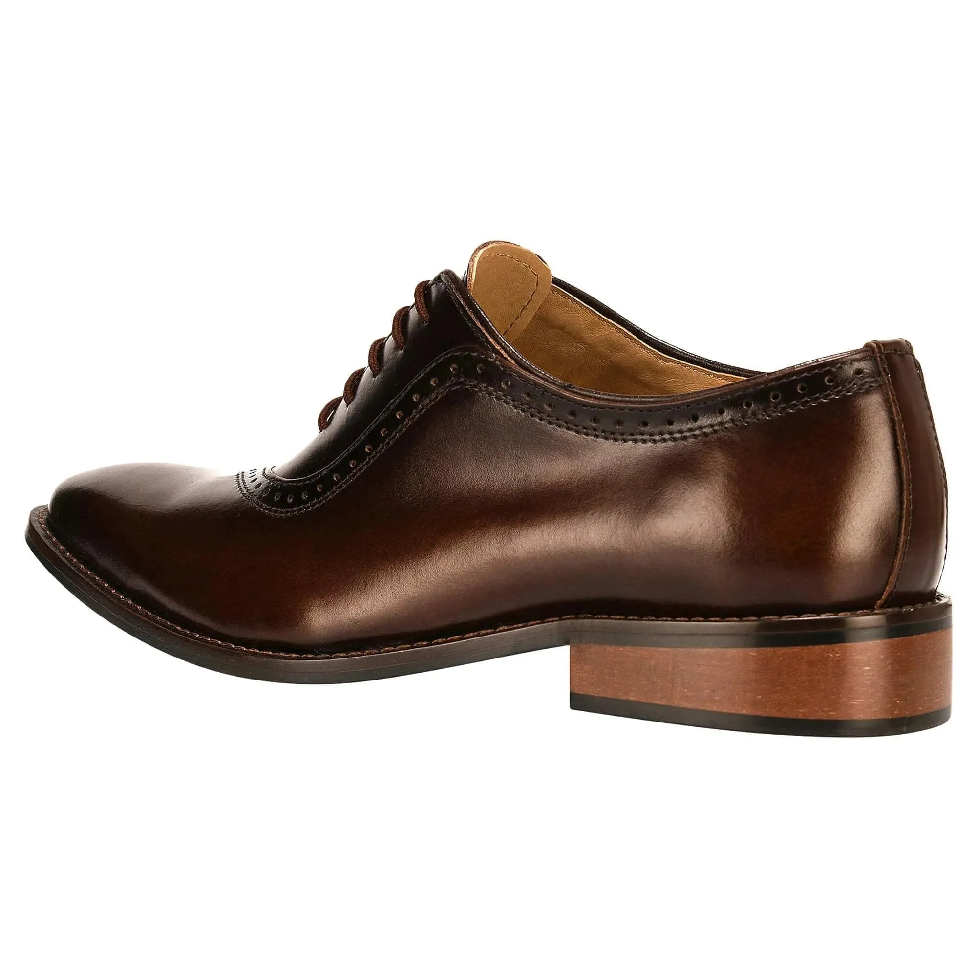 Debonair Men's Leather Oxford Dress Shoes