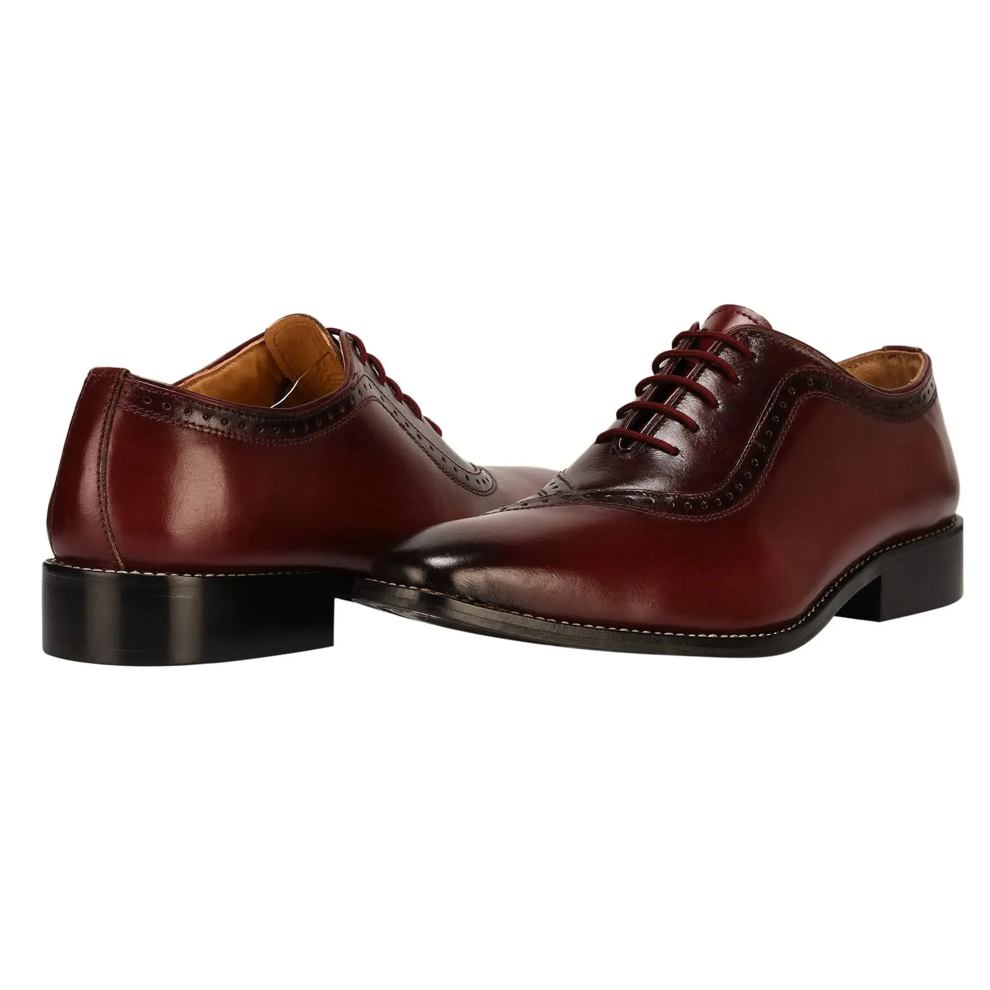 Debonair Men's Leather Oxford Dress Shoes