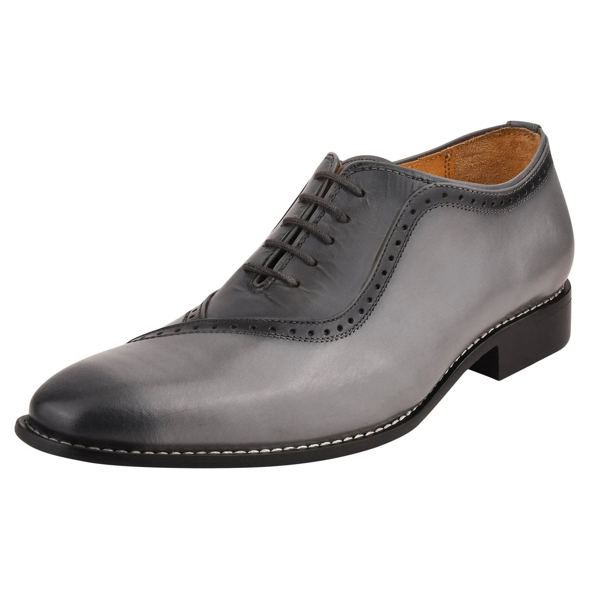 Debonair Men's Leather Oxford Dress Shoes