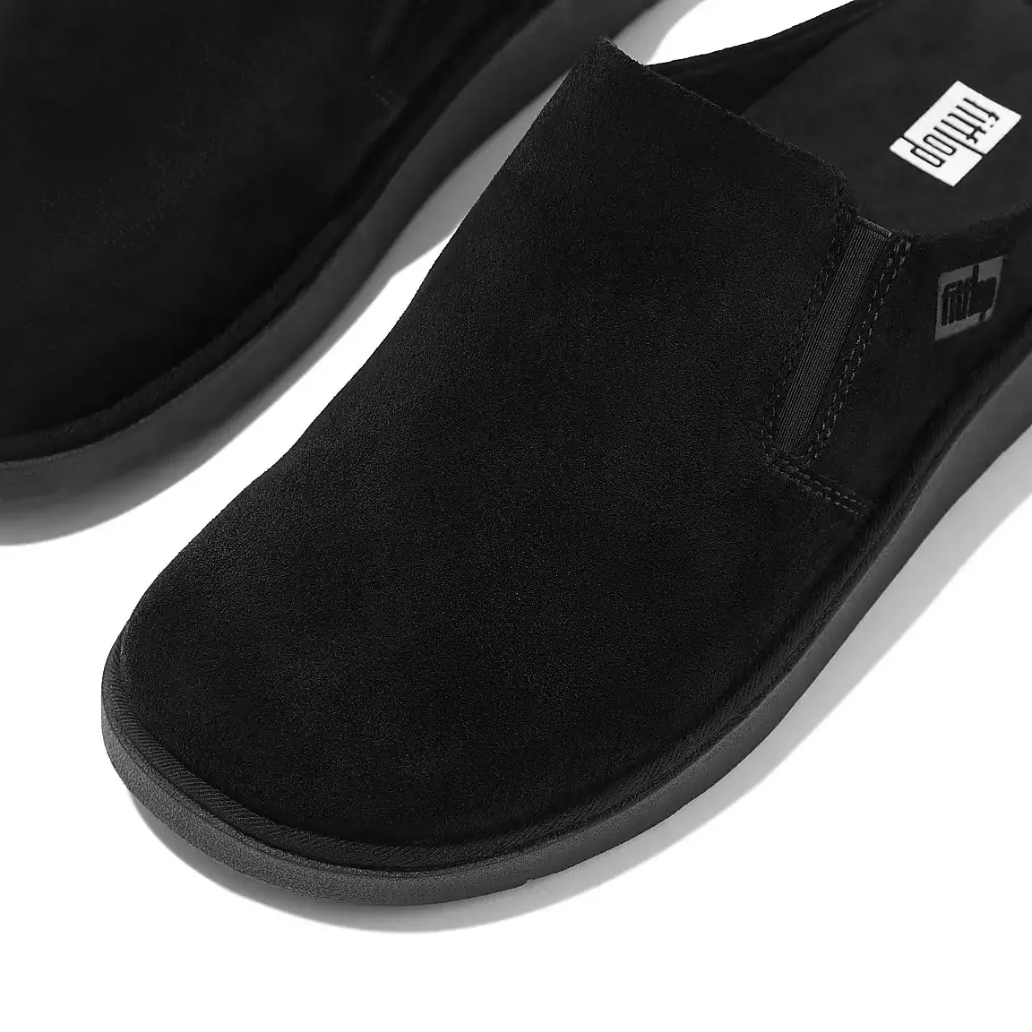 Fit Flop Gen-FF Elasticated Suede Mules | Black