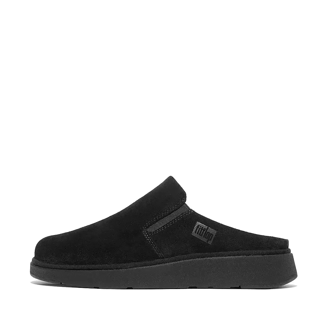 Fit Flop Gen-FF Elasticated Suede Mules | Black