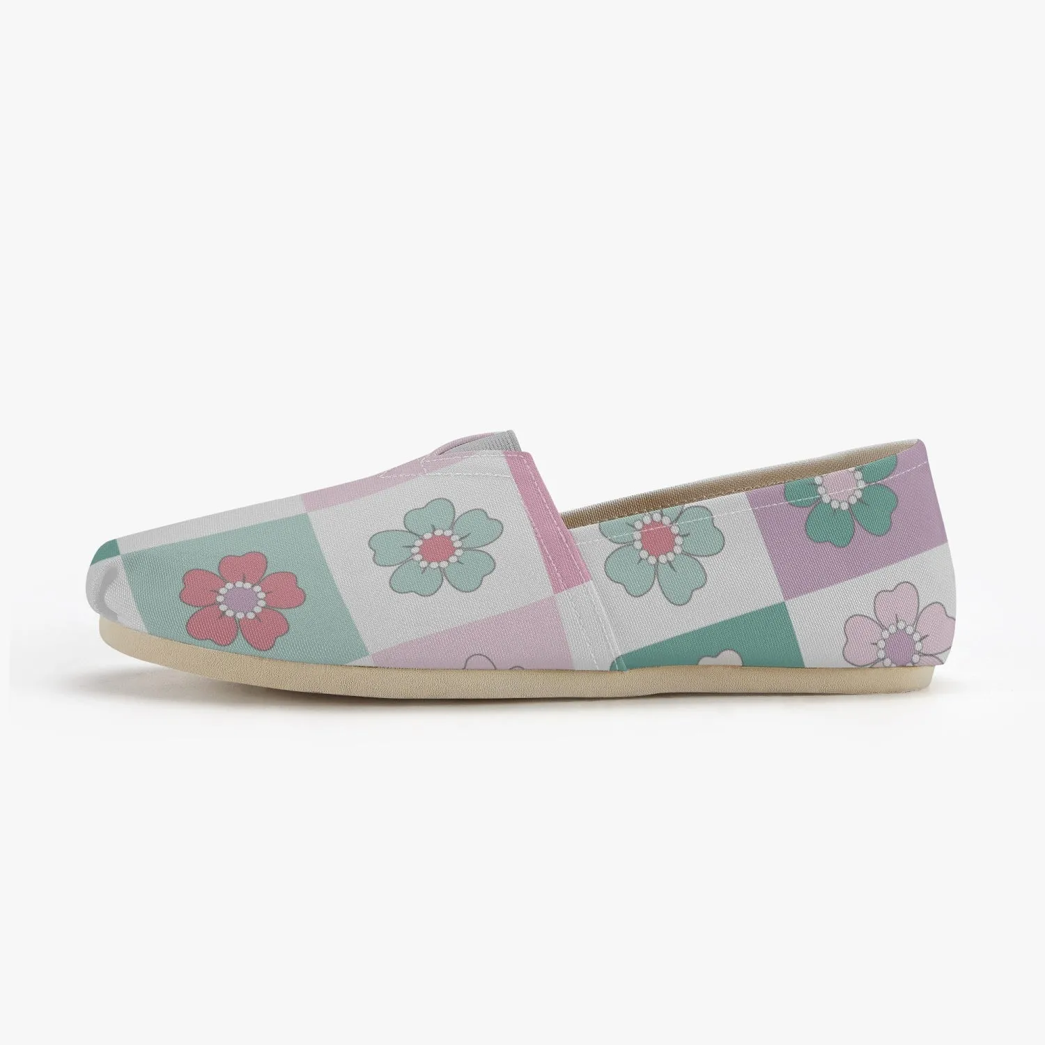 Floral Canvas Toms Shoes