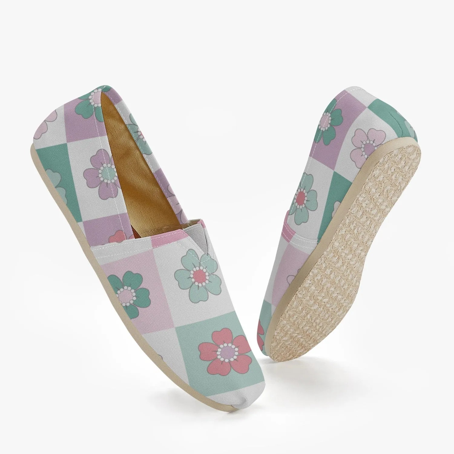 Floral Canvas Toms Shoes