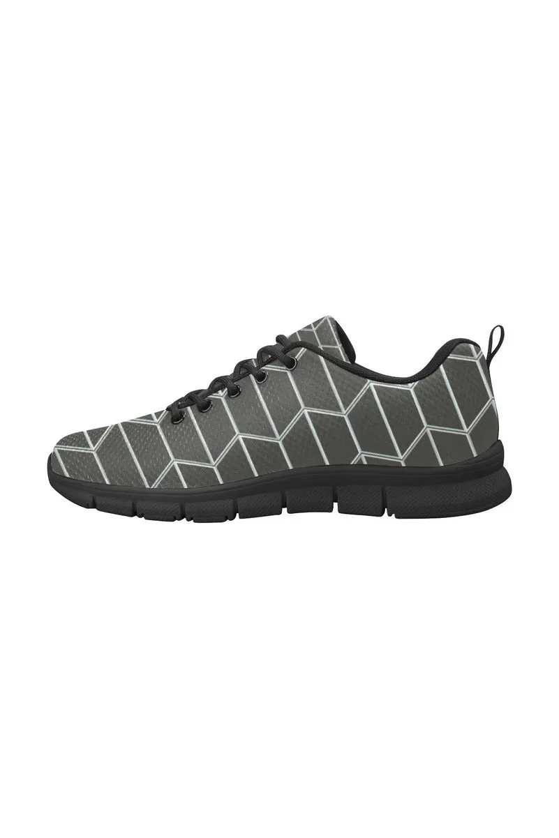 Gray Camo Women's Breathable Running Shoes