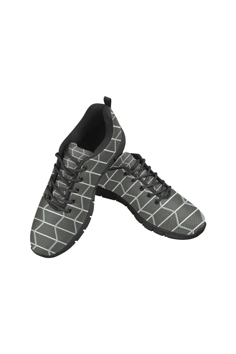 Gray Camo Women's Breathable Running Shoes