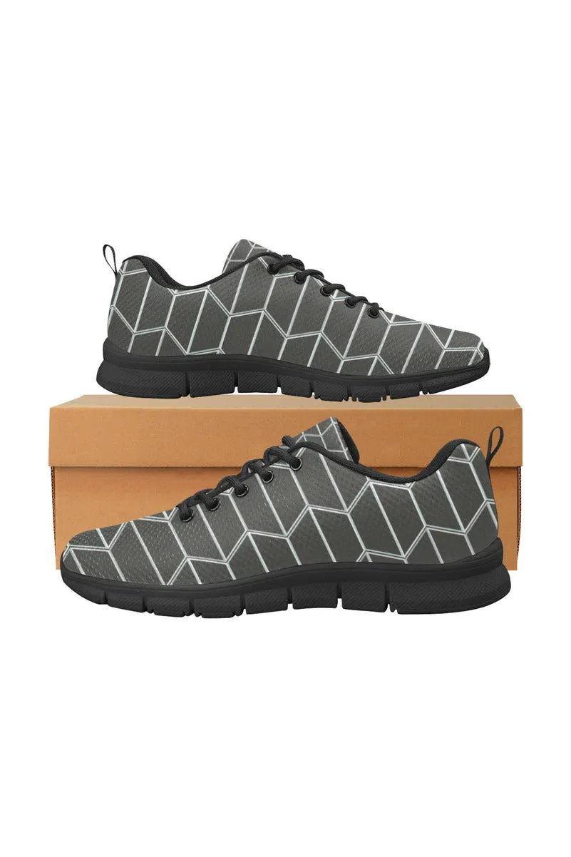 Gray Camo Women's Breathable Running Shoes