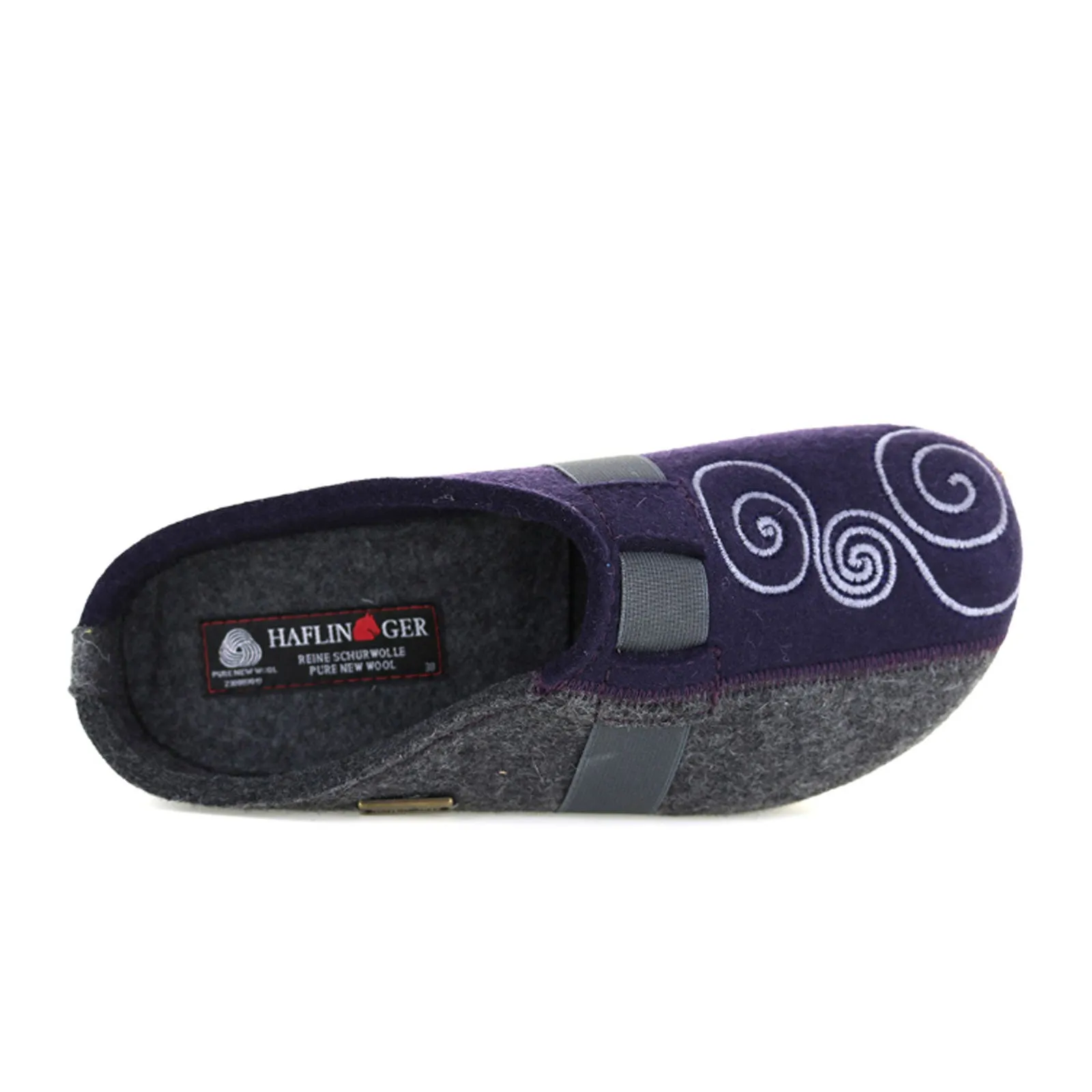 Haflinger Magic Clog (Women) - Eggplant/Charcoal