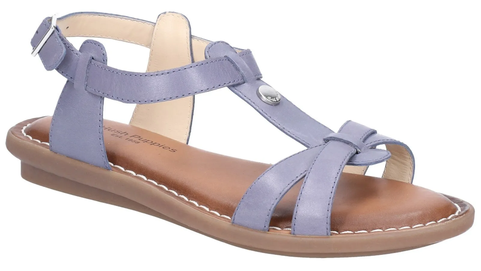 Hush Puppies Olive Tstrap Buckle Strap Sandal