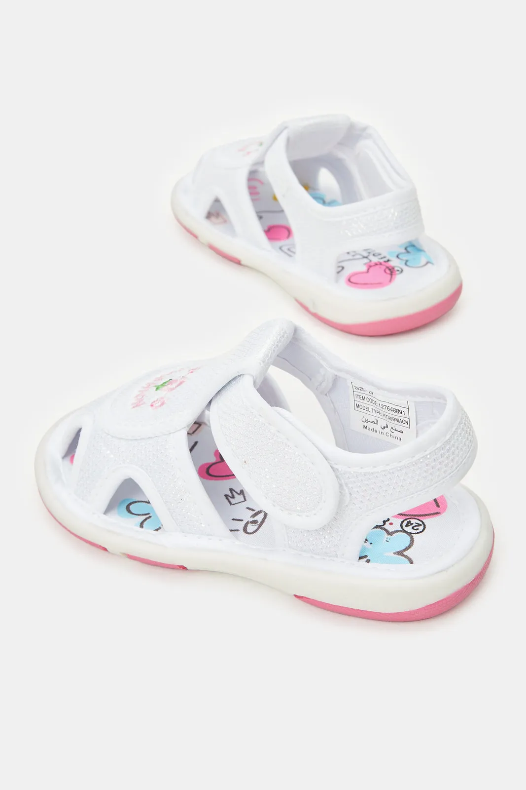 Infant Girls White Pump