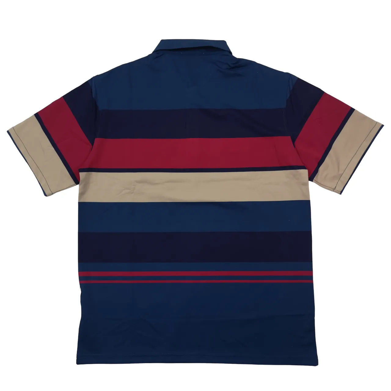 KG Maroon Navy blue Striped Golfer