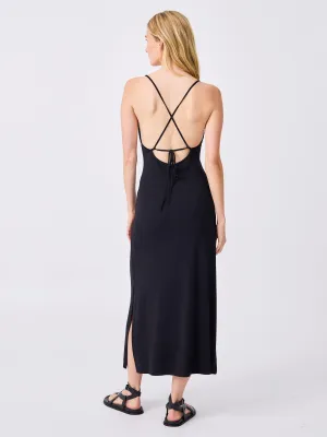 Layla Strappy Back Slip - Black