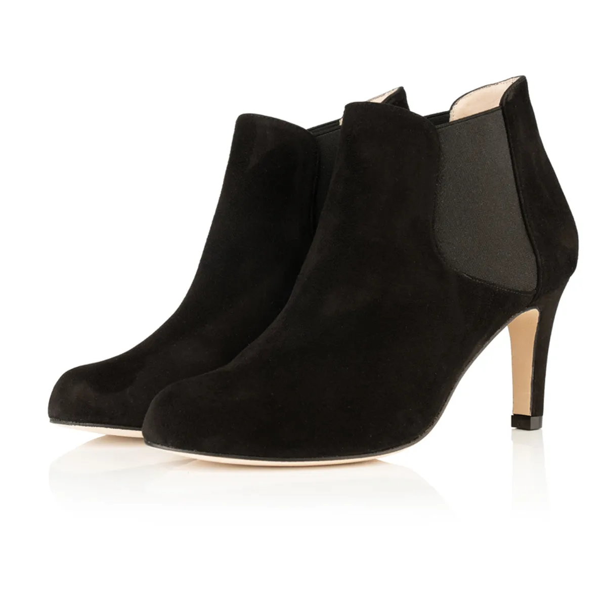 Lily Extra-Wide Fit Boots - Black Suede