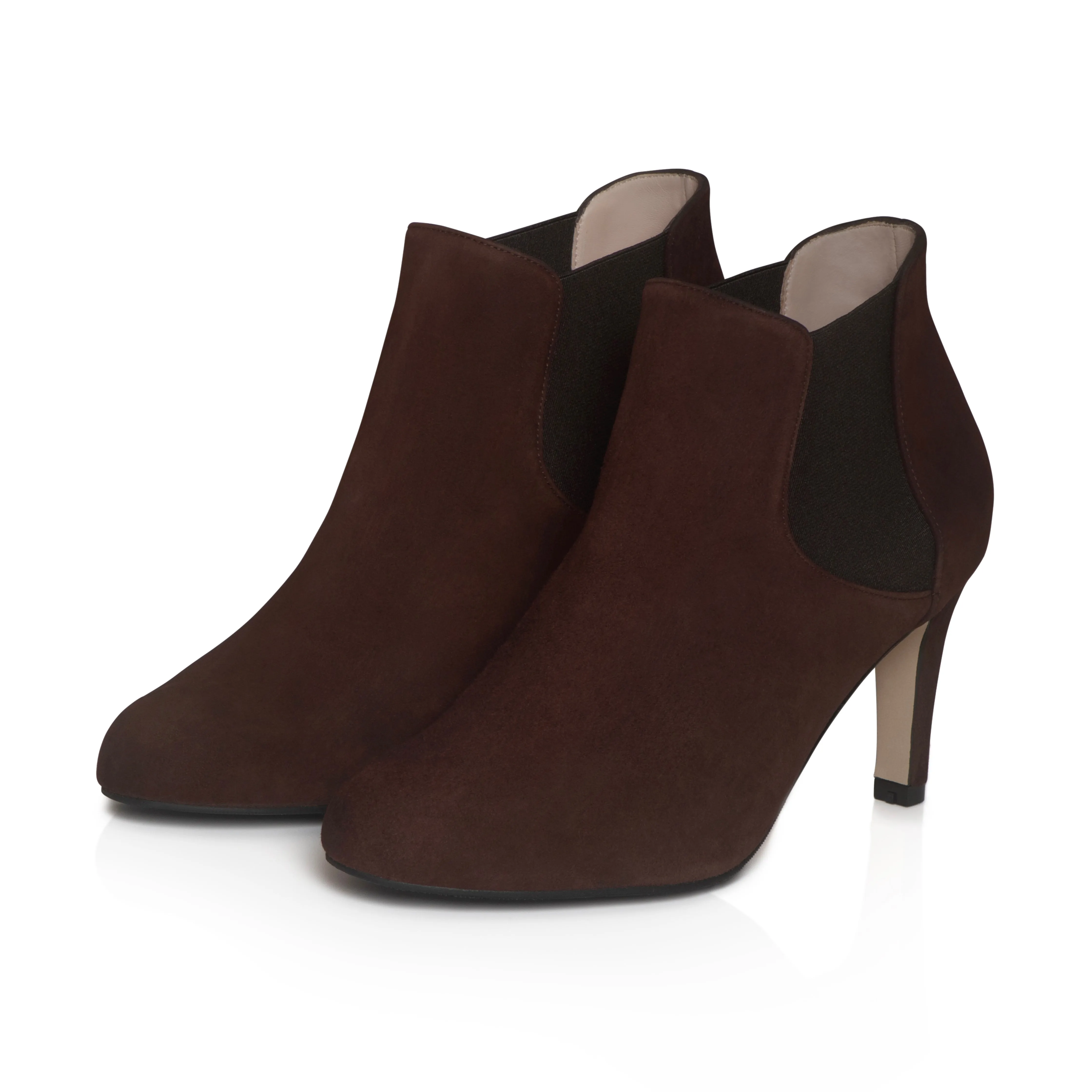 Lily Extra-Wide Fit Boots - Brown Suede