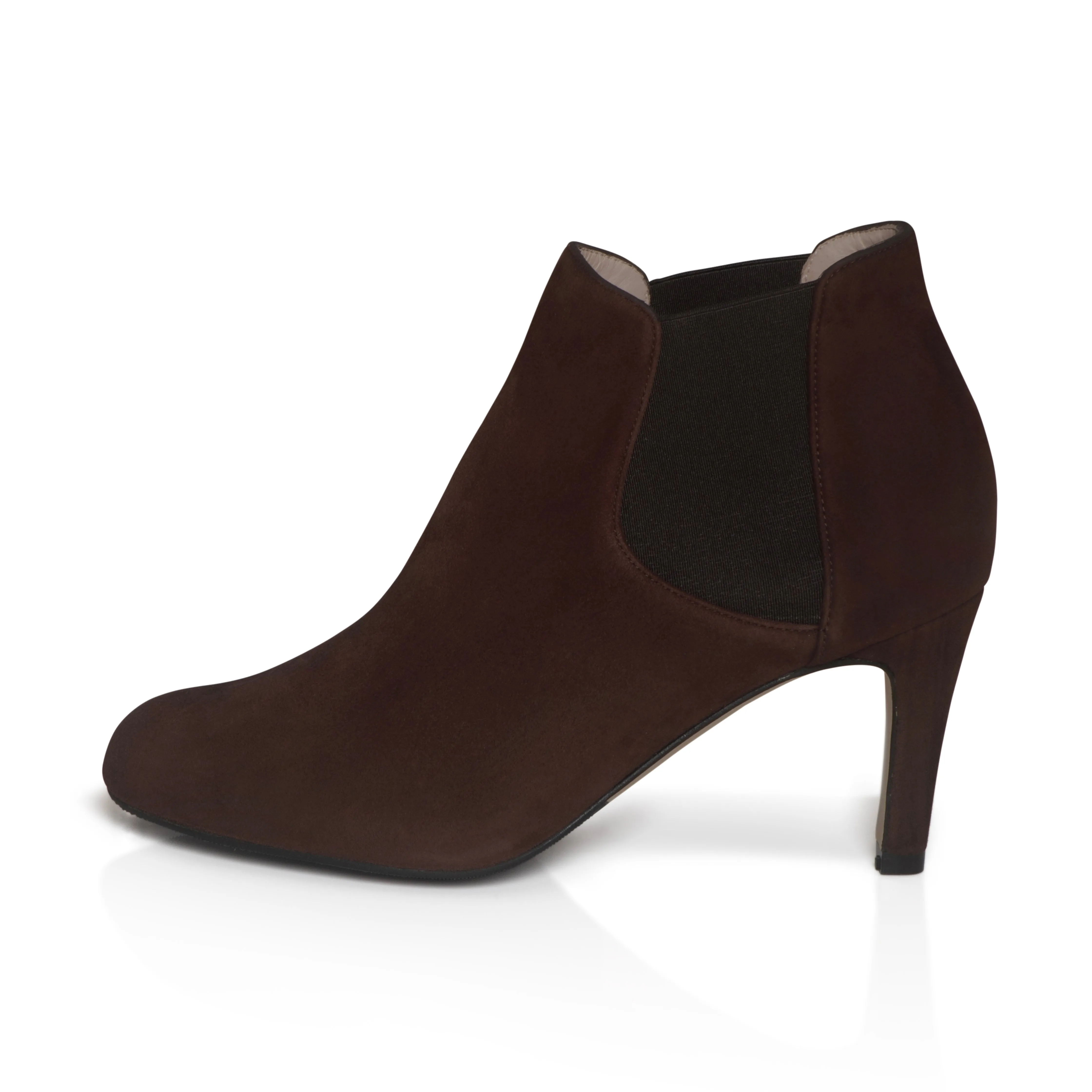 Lily Extra-Wide Fit Boots - Brown Suede