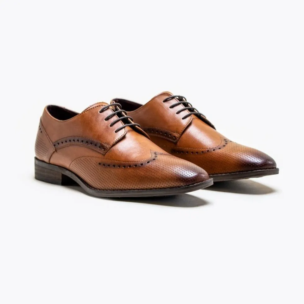 Lisbon Tan Brogue Shoes