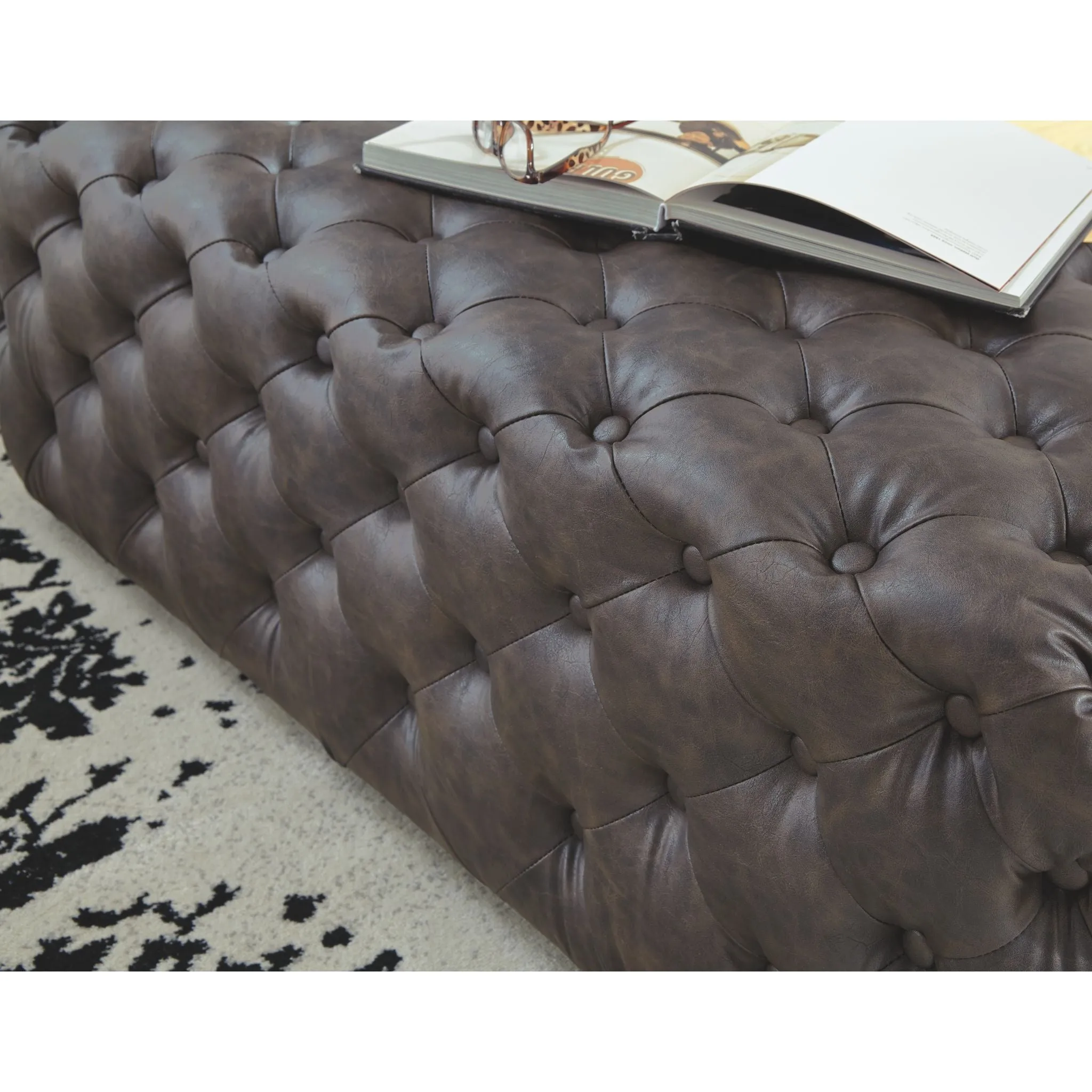 Lister Accent Ottoman - Brown