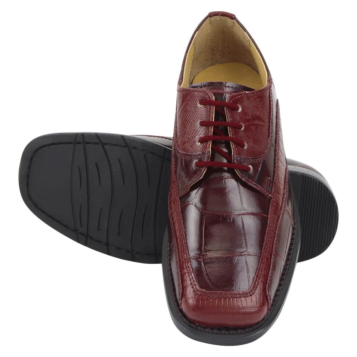 Lucifer Leather Oxford Style Dress Shoes for Kids