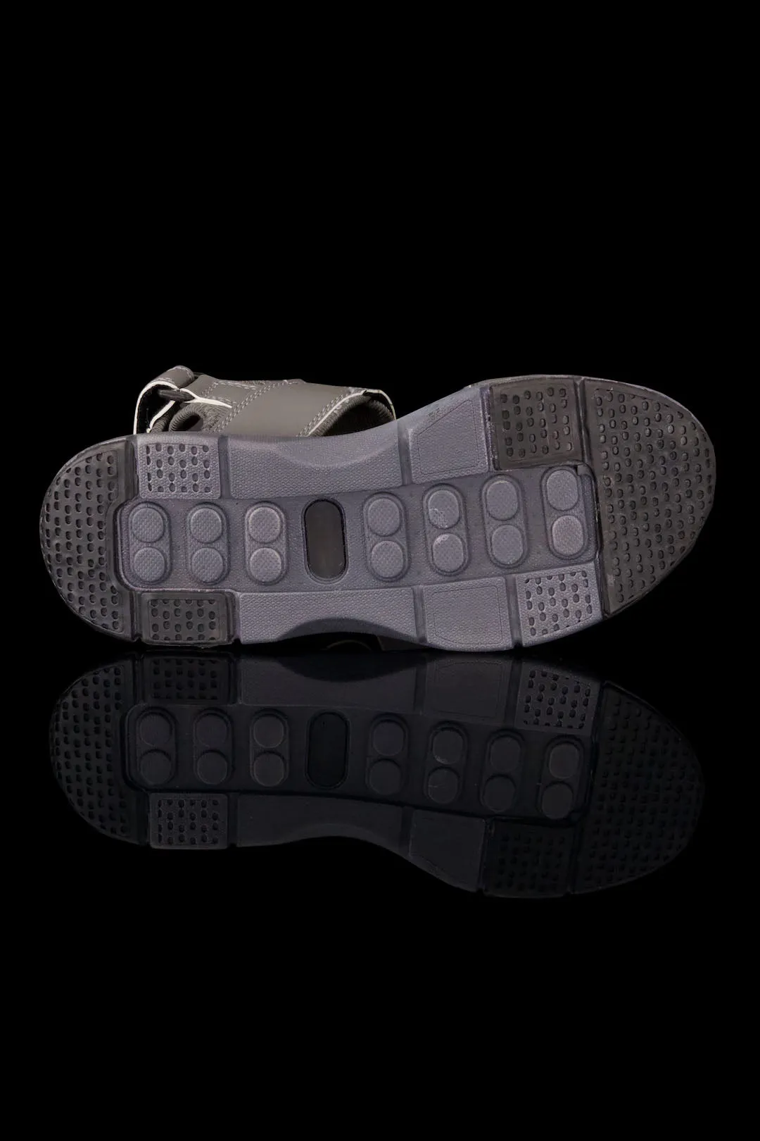 Men Synthetic Grey Sandal