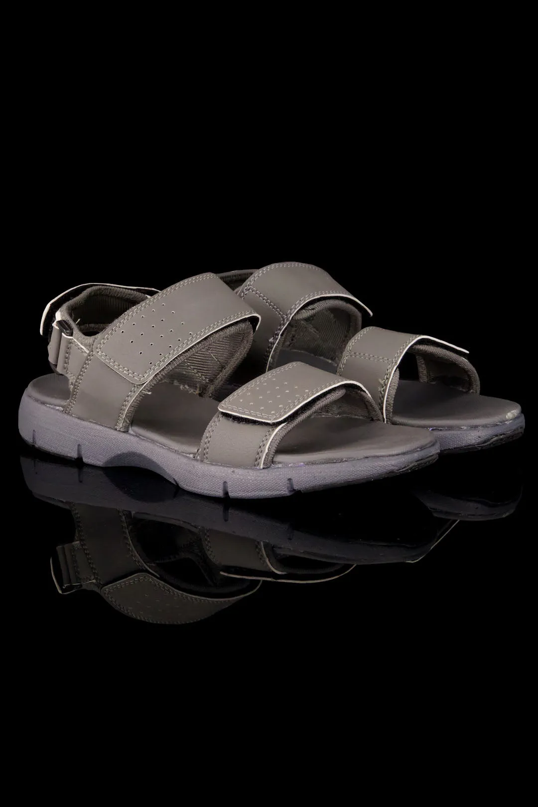 Men Synthetic Grey Sandal