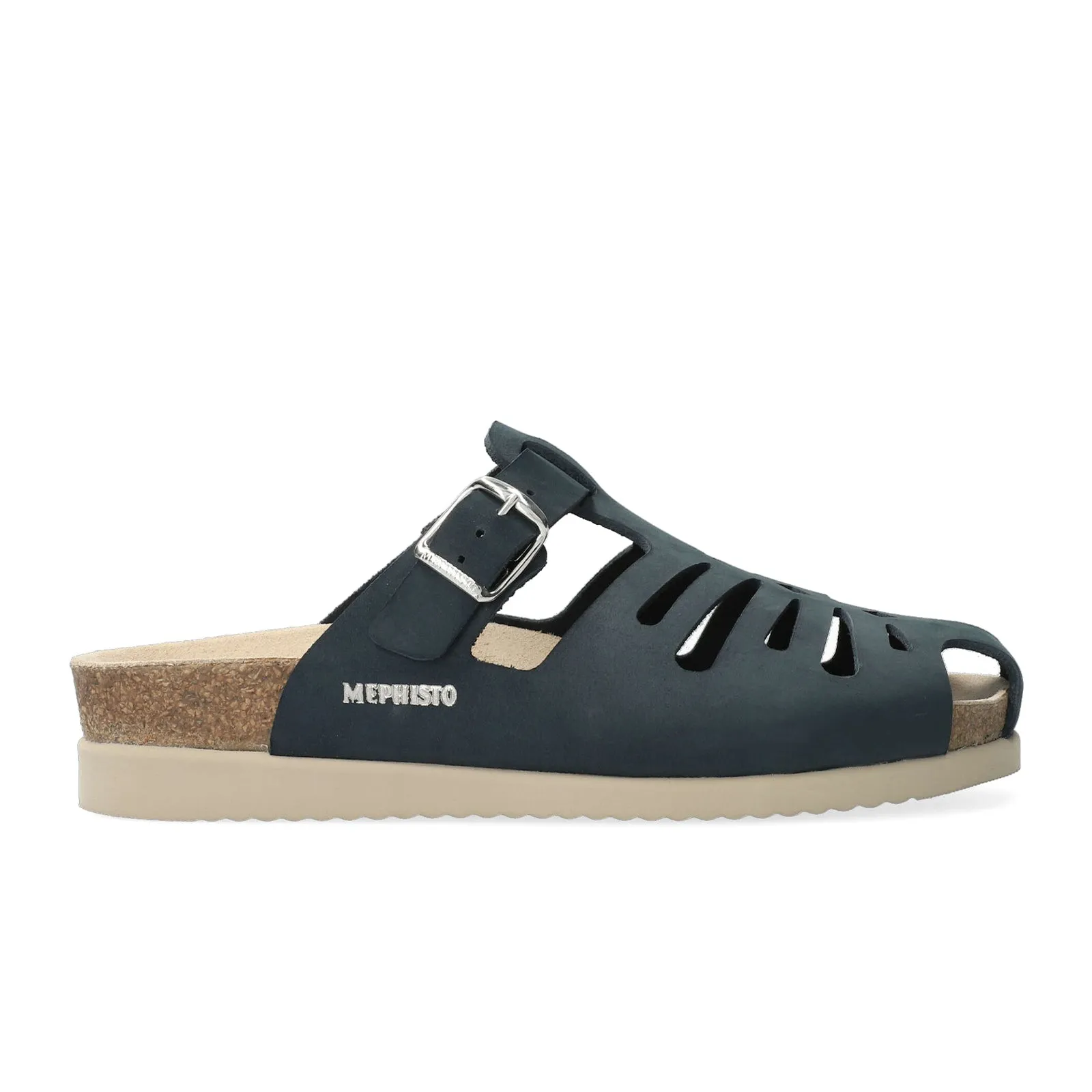 Mephisto Hedina Slide Sandal (Women) - Navy Sandalbuck