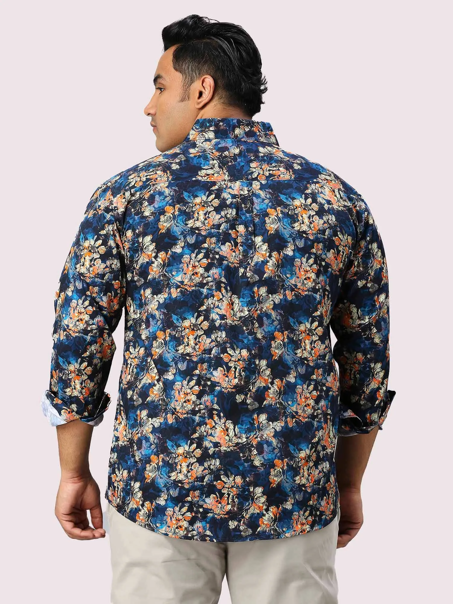 Midnight Miss Digital Printed Full Sleeve Men's Plus Size Shirt