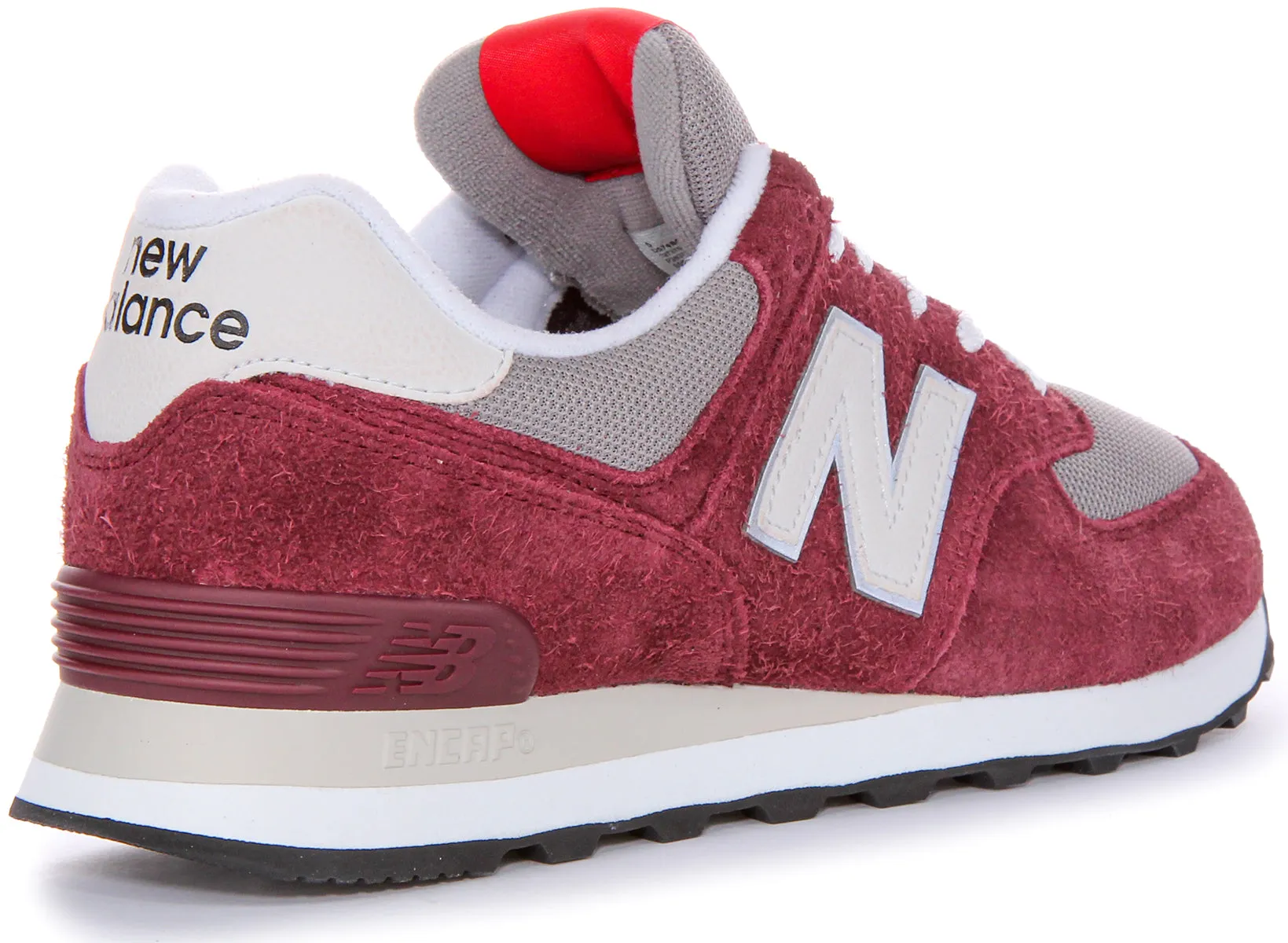 New Balance U574 BGH Trainers In Burgundy